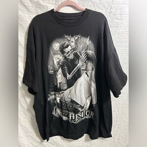 Fresh Cut David Gonzales Art Men’s Black Cotton Short Sleeve Graphic Tee 3XL